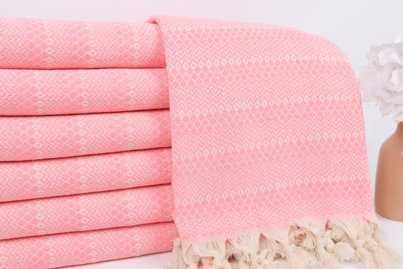 Christmas Favors, Turkish bath towel, Large Turkish Towel, Handmade Gift, Peshtemal Towel, 70x38 Cotton Diamond Towel, Pool Towels, Kids Beach Towel - 2