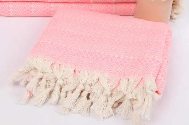 Christmas Favors, Turkish bath towel, Large Turkish Towel, Handmade Gift, Peshtemal Towel, 70x38 Cotton Diamond Towel, Pool Towels, Kids Beach Towel - 5