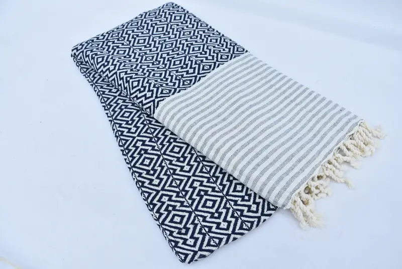76x38 Cotton Diamond Towel, Bachelorette Party Gifts, Turkish Beach Towel Personalized, Turkish Towel Beach, Unique Gift, Personalized Gift - 6