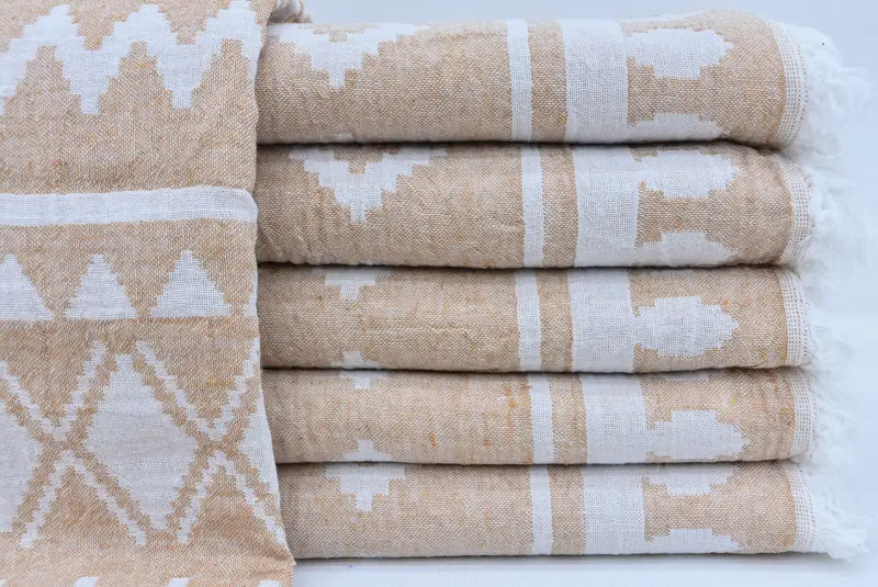 Lightweight Turkish towel, Beach Towel Gift, Bridal Shower Gift, Custom Gifts, 68x40 Cotton Aztec Towel, Gym Towel, Miami Bachelorette Party Favors - 2