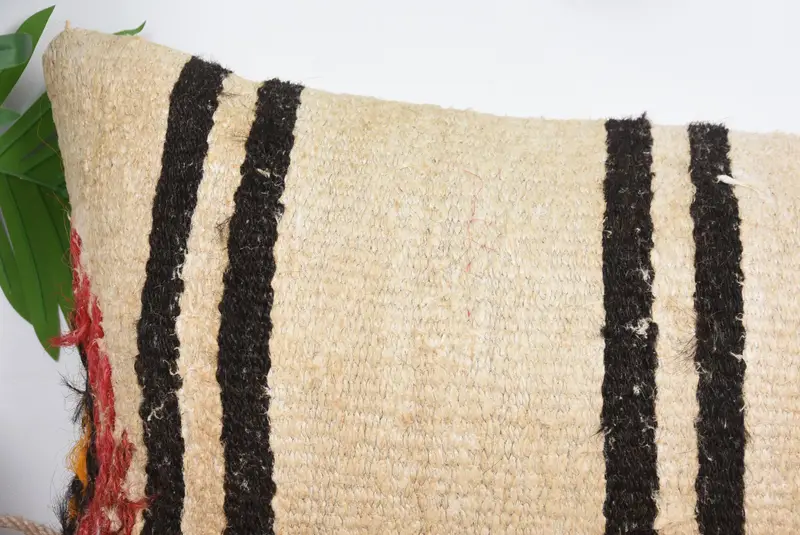 Chair Pillow Case, Bright Cushion Cover, Kilim Pillow, Handmade Kilim Cushion, 12x36 Beige Pillow, Pillow, Gift Pillow - 2