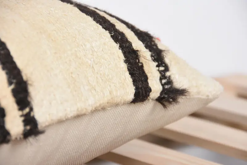 Chair Pillow Case, Bright Cushion Cover, Kilim Pillow, Handmade Kilim Cushion, 12x36 Beige Pillow, Pillow, Gift Pillow - 7
