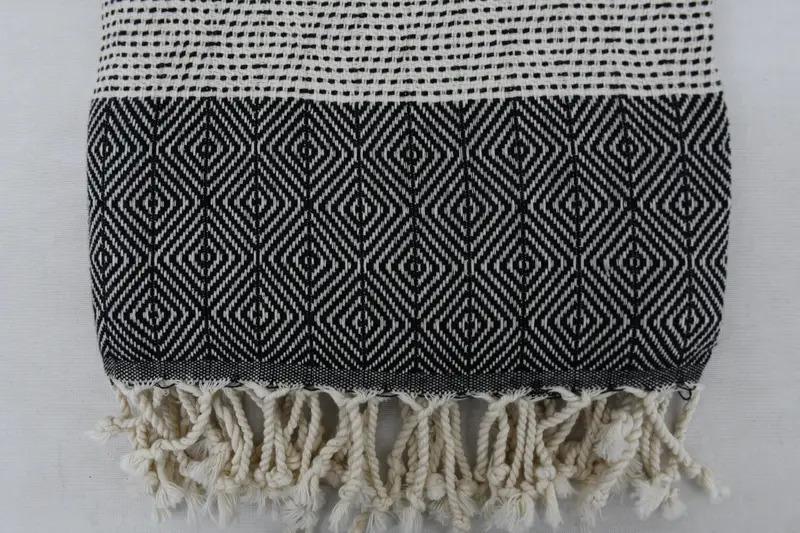 Family Gift, Turkish hand towel, Best Friend Gift, Unique Turkish towel with custom embroidery USA, 70x40 Cotton Diamond Towel, Handmade Gift - 5