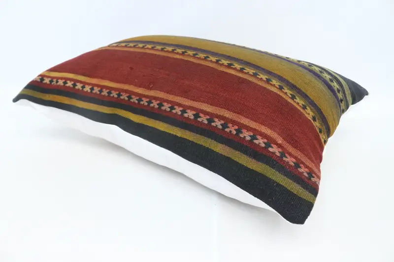 Turkish Pillow, Cushion, 20x28 Red Cushion, Decorative Cushion Case, Home Decor Pillow, Boho Pillow, Seat Pillow Sham - 6