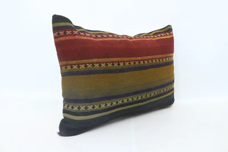 Turkish Pillow, Cushion, 20x28 Red Cushion, Decorative Cushion Case, Home Decor Pillow, Boho Pillow, Seat Pillow Sham - 3