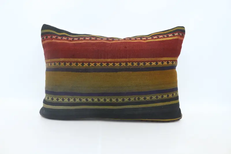 Turkish Pillow, Cushion, 20x28 Red Cushion, Decorative Cushion Case, Home Decor Pillow, Boho Pillow, Seat Pillow Sham - 1