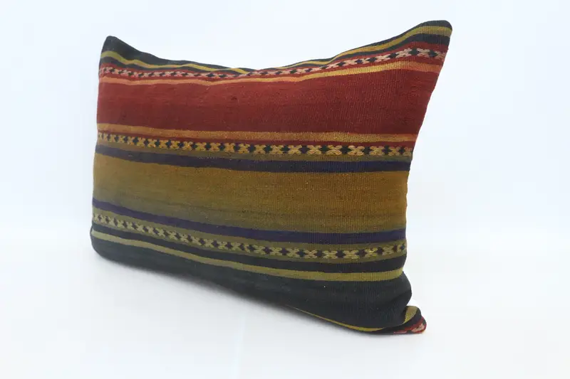 Turkish Pillow, Cushion, 20x28 Red Cushion, Decorative Cushion Case, Home Decor Pillow, Boho Pillow, Seat Pillow Sham - 4