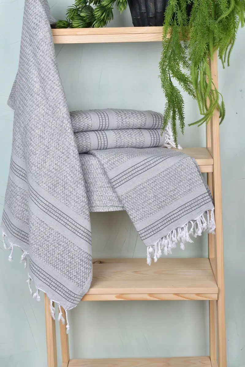 Beach Towel Bulk, Personalized Gift, Gift For Her, 70x36 Linen Striped Towel, Beach Towel Gift, Beach Wedding Favor, Wedding Day Gift For Bride - 6