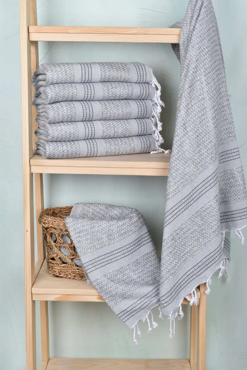 Beach Towel Bulk, Personalized Gift, Gift For Her, 70x36 Linen Striped Towel, Beach Towel Gift, Beach Wedding Favor, Wedding Day Gift For Bride - 3