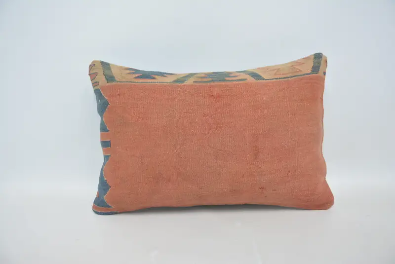 Yoga Cushion, Pillow for Couch, 16x24 Orange Pillow Cover, Square Throw Pillow Sham, Throw Kilim Pillow, Interior Designer Pillow, Pillow - 1