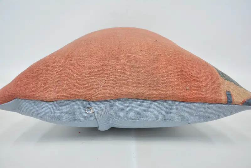 Yoga Cushion, Pillow for Couch, 16x24 Orange Pillow Cover, Square Throw Pillow Sham, Throw Kilim Pillow, Interior Designer Pillow, Pillow - 5