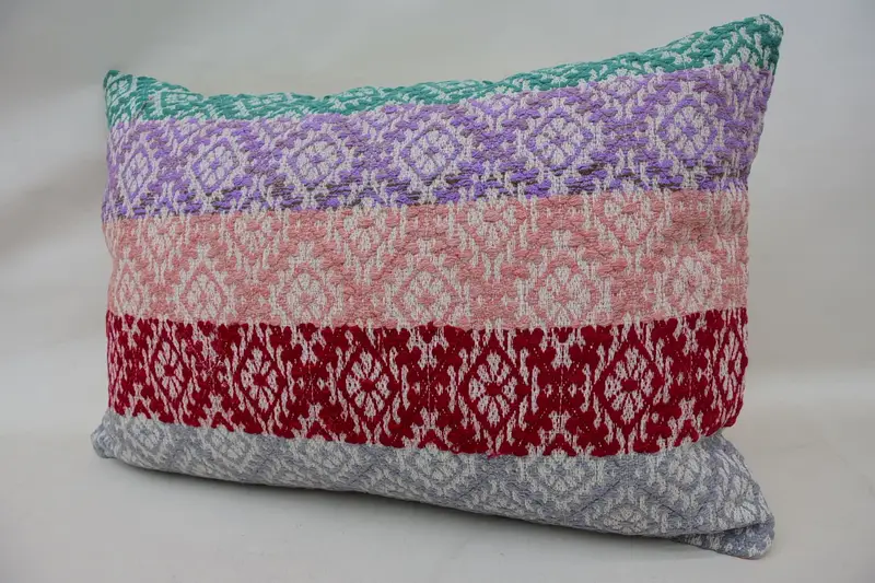 Couch Pillow Sham, Turkish Corner Cushion, Turkish Kilim Pillow, Pillow Cover, 16x24 Red Cushion, Ethnical Kilim Rug Pillow, Vintage Pillow - 3