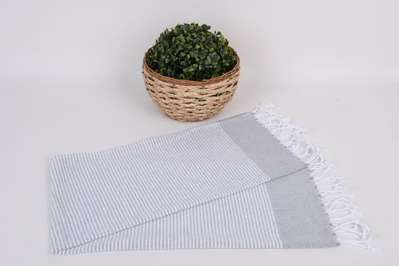 Personalized Kitchen Towel, Custom Hand Towel, Beach Theme Wedding Gift, Personalized Gifts, 40x18 Cotton Striped Towel, Bridal Party Gifts - 4