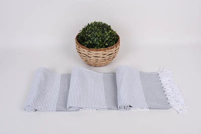 Personalized Kitchen Towel, Custom Hand Towel, Beach Theme Wedding Gift, Personalized Gifts, 40x18 Cotton Striped Towel, Bridal Party Gifts - 8