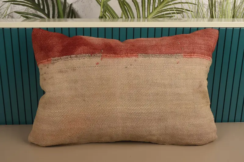 Striped Throw Pillow Sham, 40x60 cm Beige Pillowcase, Gift Cushion Cover - 1