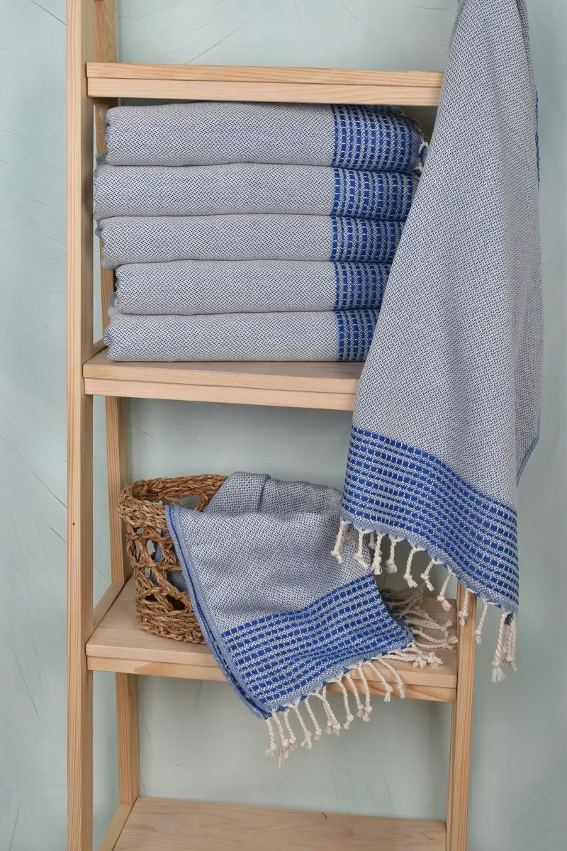 Monogram Hand Towel, Bachelor Bachelorette Party Favors, 40x20 Cotton Striped Towel, Gift For Him, Small Bath Towels, Monogram Kitchen Towel - 3