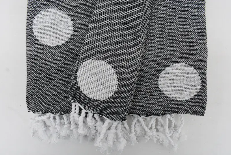 Organic Towel, 70x40 Cotton Polka Dot Towel, Turkish hand towel, Turkish Towel Set, Quick-dry towel, Valentines Day Gift, Personalized Gifts - 5