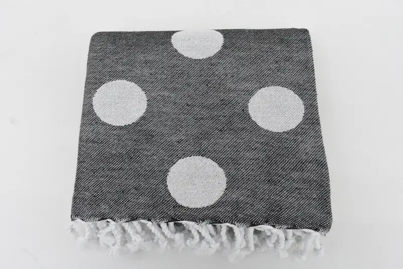 Organic Towel, 70x40 Cotton Polka Dot Towel, Turkish hand towel, Turkish Towel Set, Quick-dry towel, Valentines Day Gift, Personalized Gifts - 7