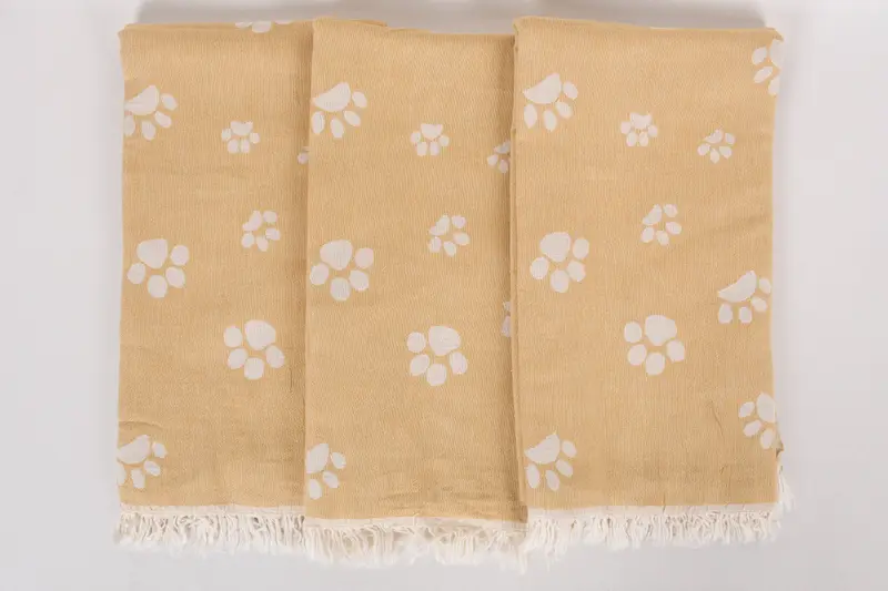 Cotton towel, 70x36 Cotton Paw Design Towel, Yoga Towel, Spa Gift, Spa Gift Towel, Bachelor Bachelorette Party Favors, Personalized Wedding Gift - 8