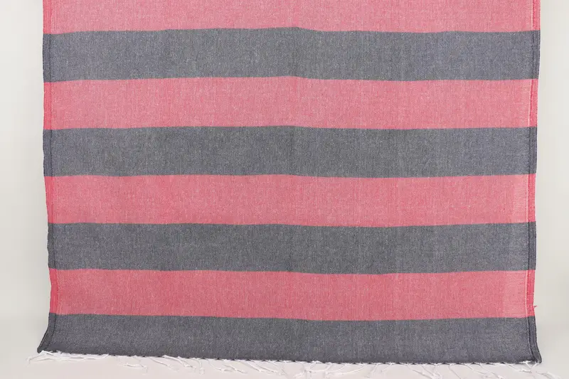 Quick-dry peshtemal, Monogram Beach Towel, Wedding Gift, Beach Size Towel, Wedding Anniversary Gift, House Warming Gift, 70x40 Cotton Striped Towel - 8
