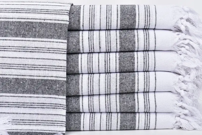 Wedding Gift Ideas, Beach Towel Bulk, 68x32 Cotton Striped Towel, Spa Towel, Girls Weekend Getaways Gifts, Bachelorette Party Gift, Gifts For Him - 1