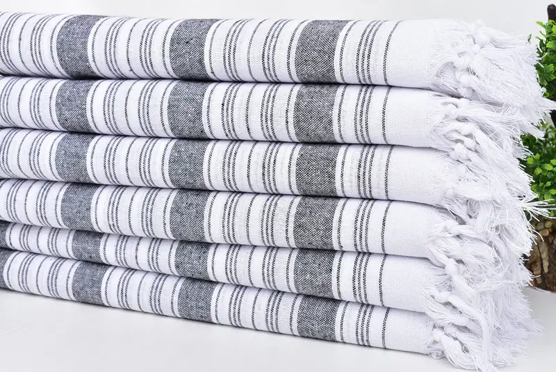 Wedding Gift Ideas, Beach Towel Bulk, 68x32 Cotton Striped Towel, Spa Towel, Girls Weekend Getaways Gifts, Bachelorette Party Gift, Gifts For Him - 3
