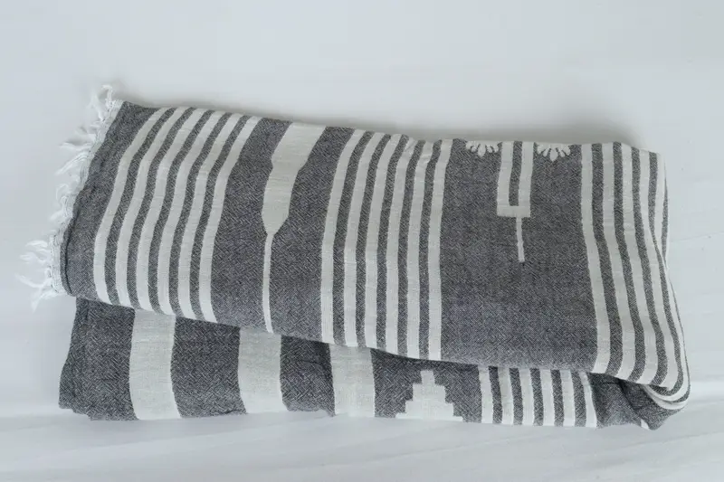 Custom Shower Curtain, Bridal Shower Gift, 84x60 Cotton Patterned Towel, Turkish Cotton Throw Blanket, Halloween Gifts, Tablecloth, Woven Blanket - 6