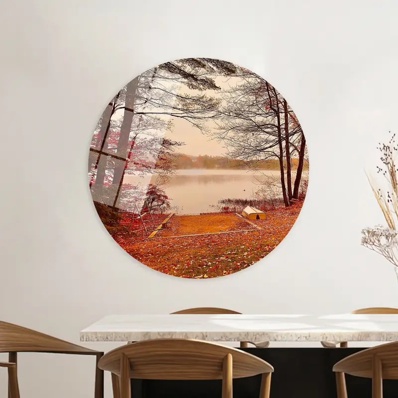 Autumn Leaves Canvas: Nature's Palette in Vibrant Print