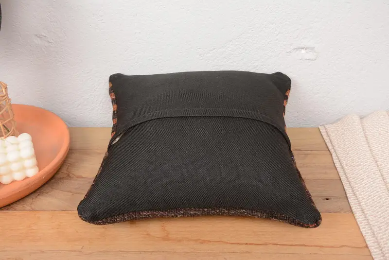 Interior Designer Pillow, Anatolian Pillow Case, Pillow for Sofa, Boho Pillow Sham Cover, Cushion Case, 14x14 Brown Pillow Cover, Farmhouse Pillow - 6