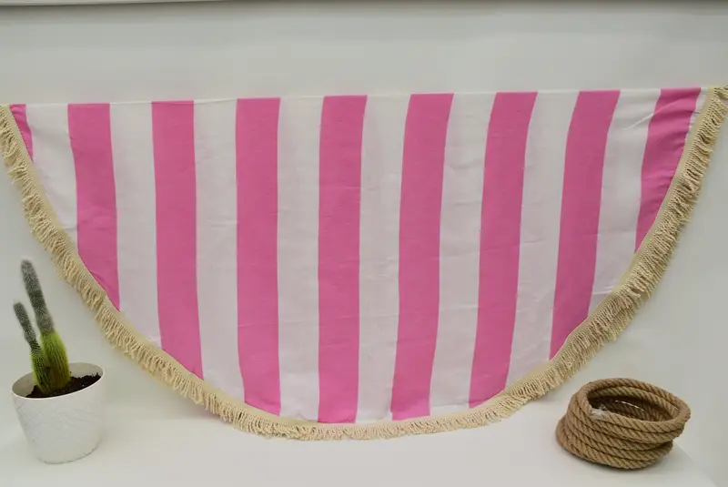 Bachelor Towel, Custom Towel, 64x64 Cotton Striped Round Towel, Beach Towel Gift, Gift Towel, Turkish Beach Towel Personalized, Turkish bath towel - 1