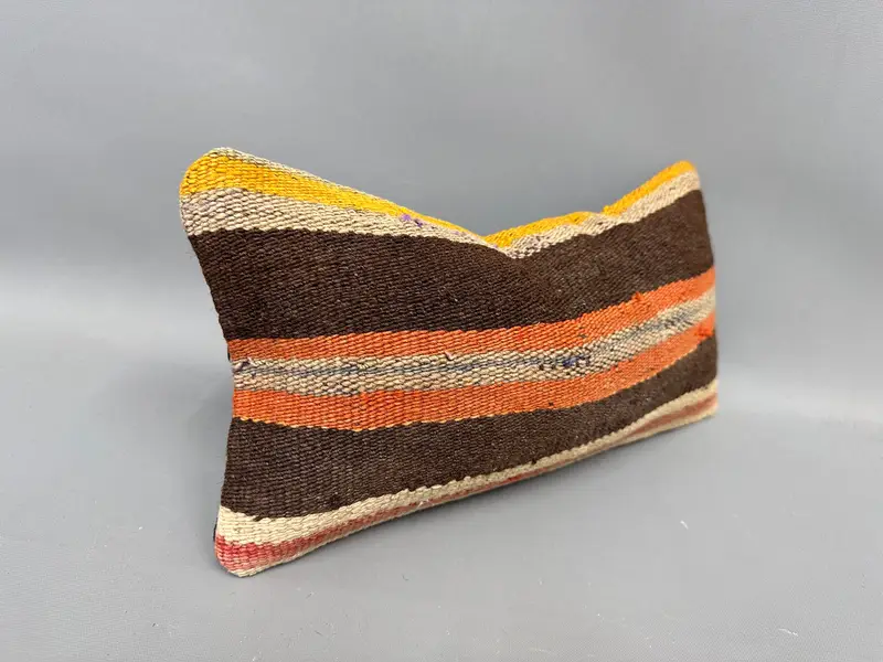 Gift Pillow, Ethnic Pillow Cover Pillow, Farmhouse Cushion Case, Home Decor Pillow, Pillow for Sofa, Cushion Case, 8x16 Brown Pillow - 2