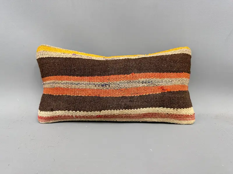 Gift Pillow, Ethnic Pillow Cover Pillow, Farmhouse Cushion Case, Home Decor Pillow, Pillow for Sofa, Cushion Case, 8x16 Brown Pillow - 4