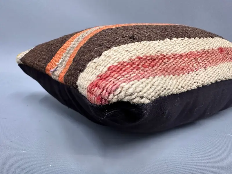 Gift Pillow, Ethnic Pillow Cover Pillow, Farmhouse Cushion Case, Home Decor Pillow, Pillow for Sofa, Cushion Case, 8x16 Brown Pillow - 6