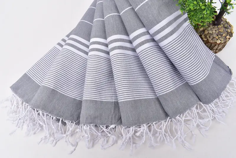 40x24 Cotton Striped Towel, Embroidery Towel, Bridesmaid Proposal Gift, Bathroom Towels, Summer Towel, Personalized Gift, Small Bath Towels - 4