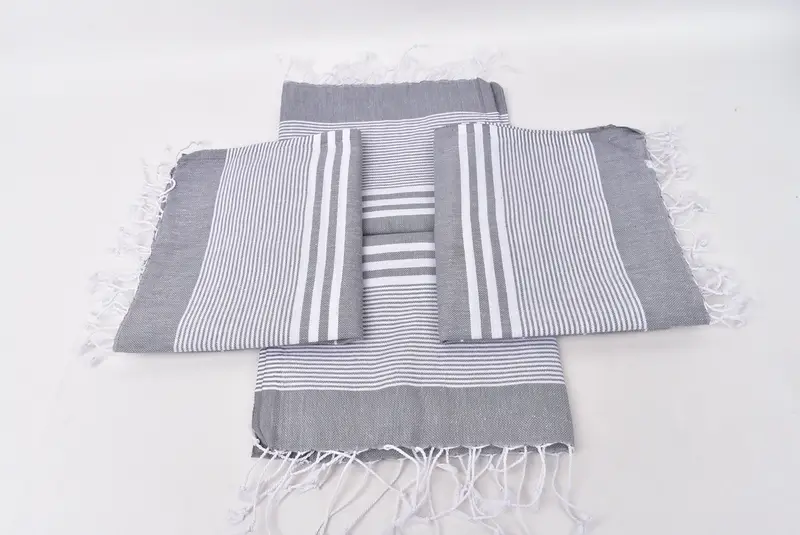 40x24 Cotton Striped Towel, Embroidery Towel, Bridesmaid Proposal Gift, Bathroom Towels, Summer Towel, Personalized Gift, Small Bath Towels - 6