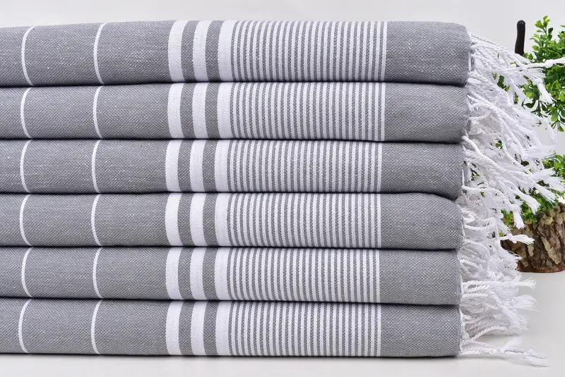 40x24 Cotton Striped Towel, Embroidery Towel, Bridesmaid Proposal Gift, Bathroom Towels, Summer Towel, Personalized Gift, Small Bath Towels - 3
