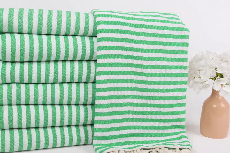 70x40 Cotton Striped Towel, Personalized Turkish Towel, Thin towel, Turkish Towel USA, Yoga Towel, Beach Wedding Favor, Welcome Wedding Gift - 2