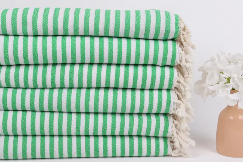 70x40 Cotton Striped Towel, Personalized Turkish Towel, Thin towel, Turkish Towel USA, Yoga Towel, Beach Wedding Favor, Welcome Wedding Gift - 3