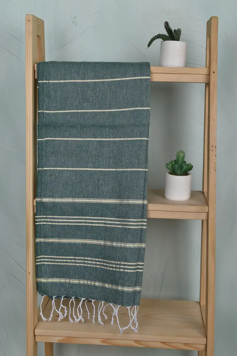 Xmas Gifts, Turkish Hand Towel, Custom Hand Towel, Wedding Anniversary Gift, 40x24 Cotton Striped Towel, Engagement Gift, Personalized Kitchen Towel - 8