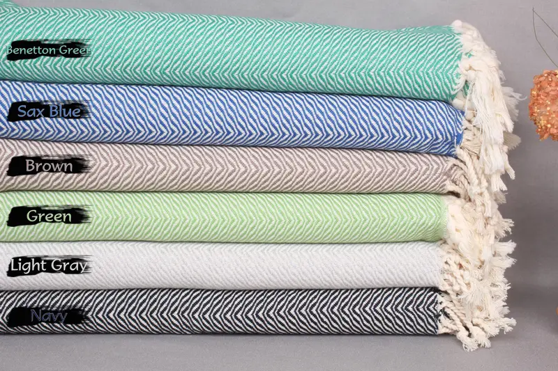 Custom Gifts, Lightweight Turkish towel, 70x40 Cotton Chevron Towel, Custom Wedding Gifts, Guest Towel, Turkish Beach Towel Bulk, Personalized Towel - 2