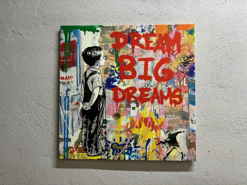 モダン グラフィティ ボーイ キャンバス: バンクシーにインスピレーションを得たプリント アート