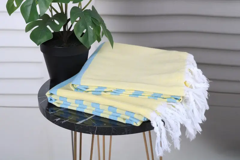70x36 Cotton Striped Towel, Wedding For Favor, Quick-dry peshtemal, Embroidered Towel, Handmade Turkish Towel, Girls Weekend Favors, Hammam towel - 3