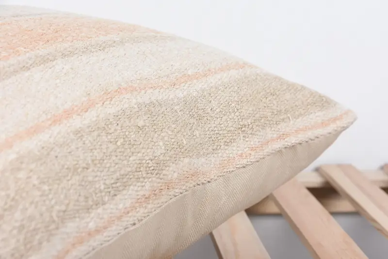 Turkish Corner Cushion Cover, Pillow for Sofa, Designer Throw Cushion Case, Pillow Sham, Home Decor Pillow, Kilim Pillow, 20x20 Beige Cushion Cover - 7