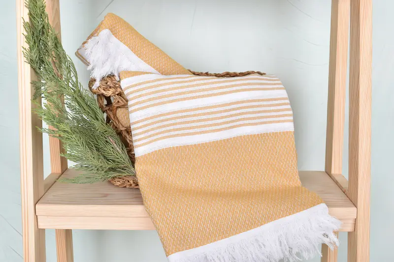 70x40 Cotton Striped Towel, Personalized Turkish bath towel for home decor, Bridal Party Gifts, Absorbent Turkish towel, Bridesmaid Gift, Soft towel - 4