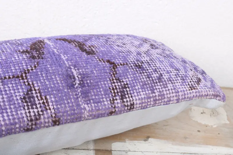 Custom Pillow Case, Vintage Pillow Case, Pillow for Sofa, Kilim Pillow, Cushion Cover, Kilim Cushion Sham, 8x16 Blue Pillow Case - 6