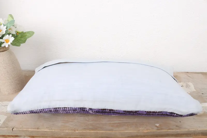 Custom Pillow Case, Vintage Pillow Case, Pillow for Sofa, Kilim Pillow, Cushion Cover, Kilim Cushion Sham, 8x16 Blue Pillow Case - 7