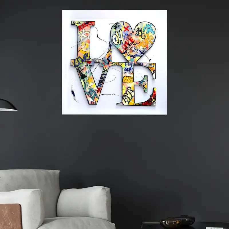 Modern Aşk Baskılı Cam: Zarif Sevgililer Günü Hediyesi