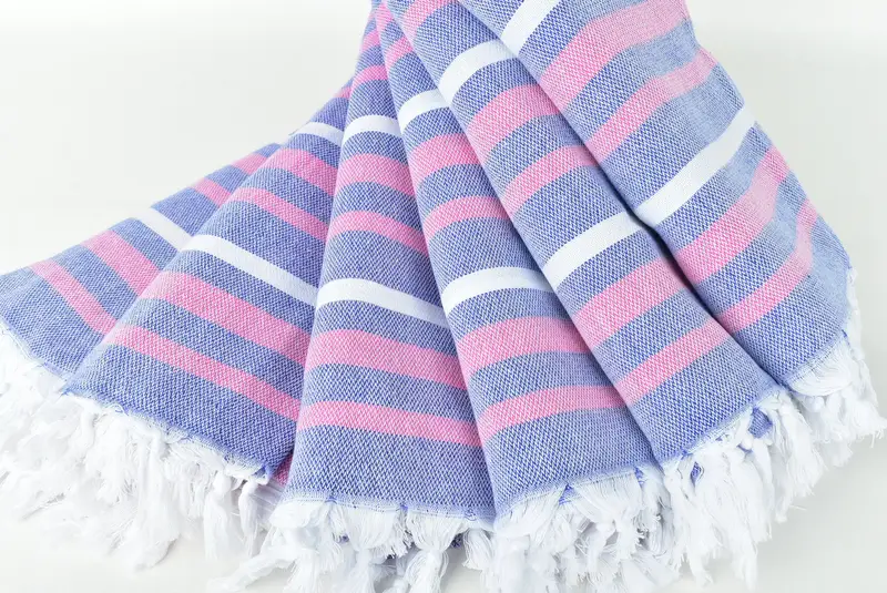 Summer Gift, Handmade Gift, Best Friend Gift, 70x40 Cotton Striped Towel, Organic Towel, Monogram Towels, Bachelorette Party Gifts Bridesmaids - 4