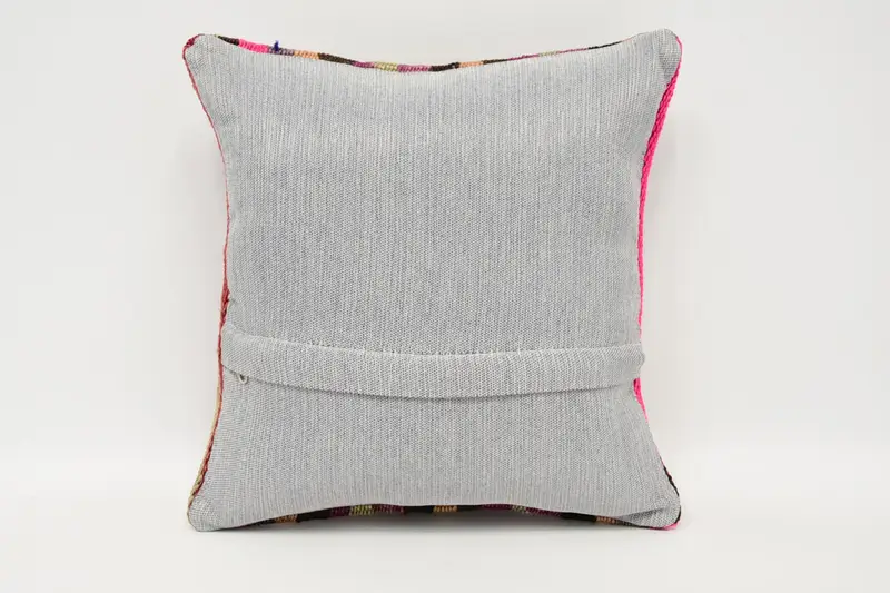 Armchair Cushion, 12x12 Purple Cushion Case, Throw Kilim Pillow, Gift Pillow, Kilim Pillow Cover, Colorful Pillow Cover, Cushion Case - 6