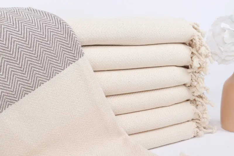 Cute Beach Towel, Fringed Turkish towel for poolside, Bachelor Gifts, Gift For Mom, Gifts For Him, 70x36 Cotton Zig zag Towel, Bridesmaid Gift - 1
